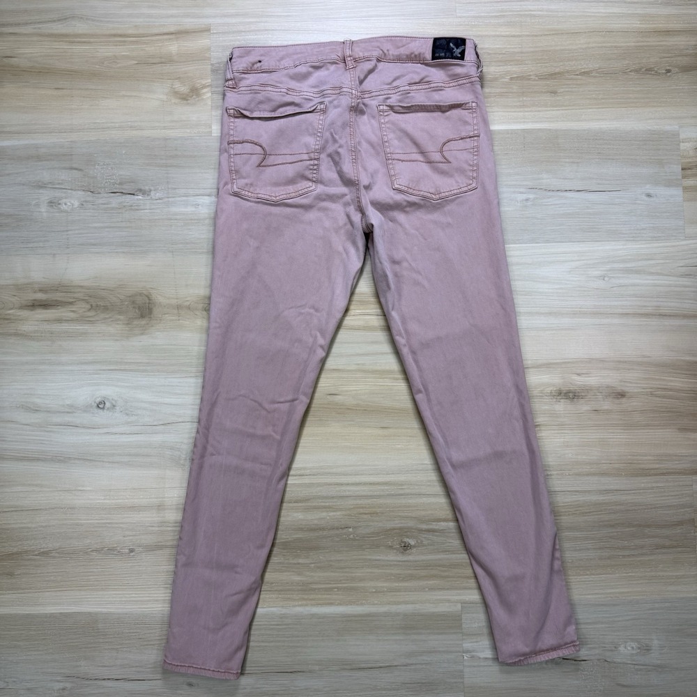 American Eagle Outfitters Women's Pink Jegging Pants Jeans Size 12